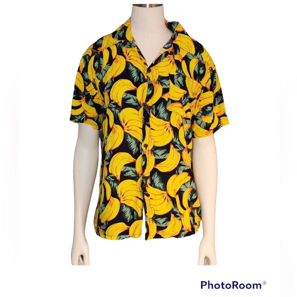 💚 Vintage Banana Blouse, Size 2